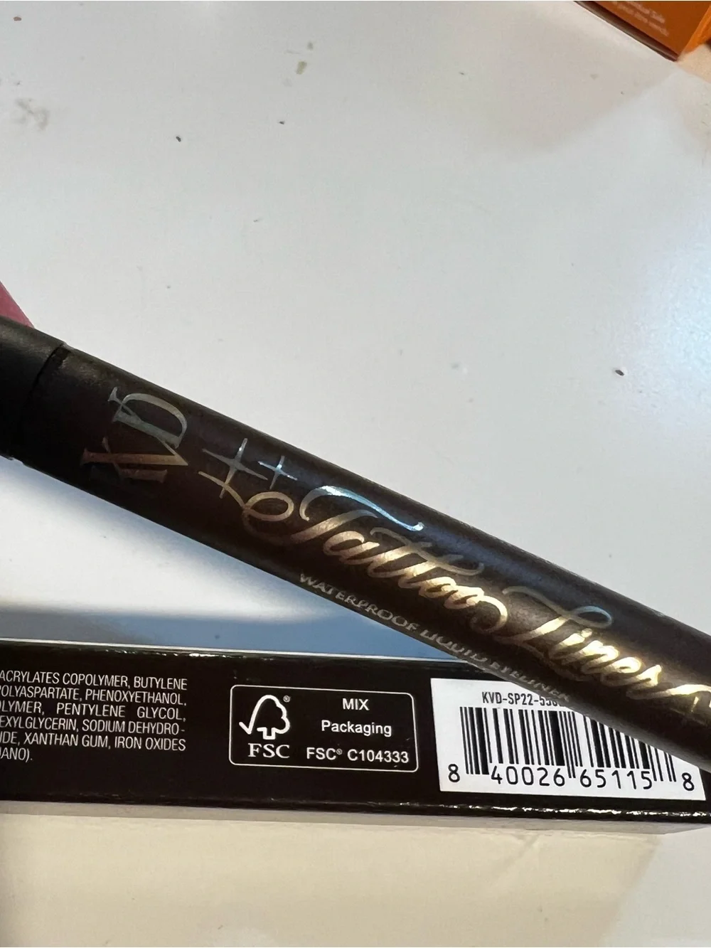 KVD Tattoo Liner Waterproof Liquid Eyeliner Mad Max Brown 20 MINI 0.2mL New